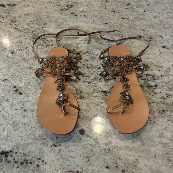 Giuseppe Zanotti Rare 2005 Y2K Amira Jeweled Sandals NWOT - Picture 1 of 8